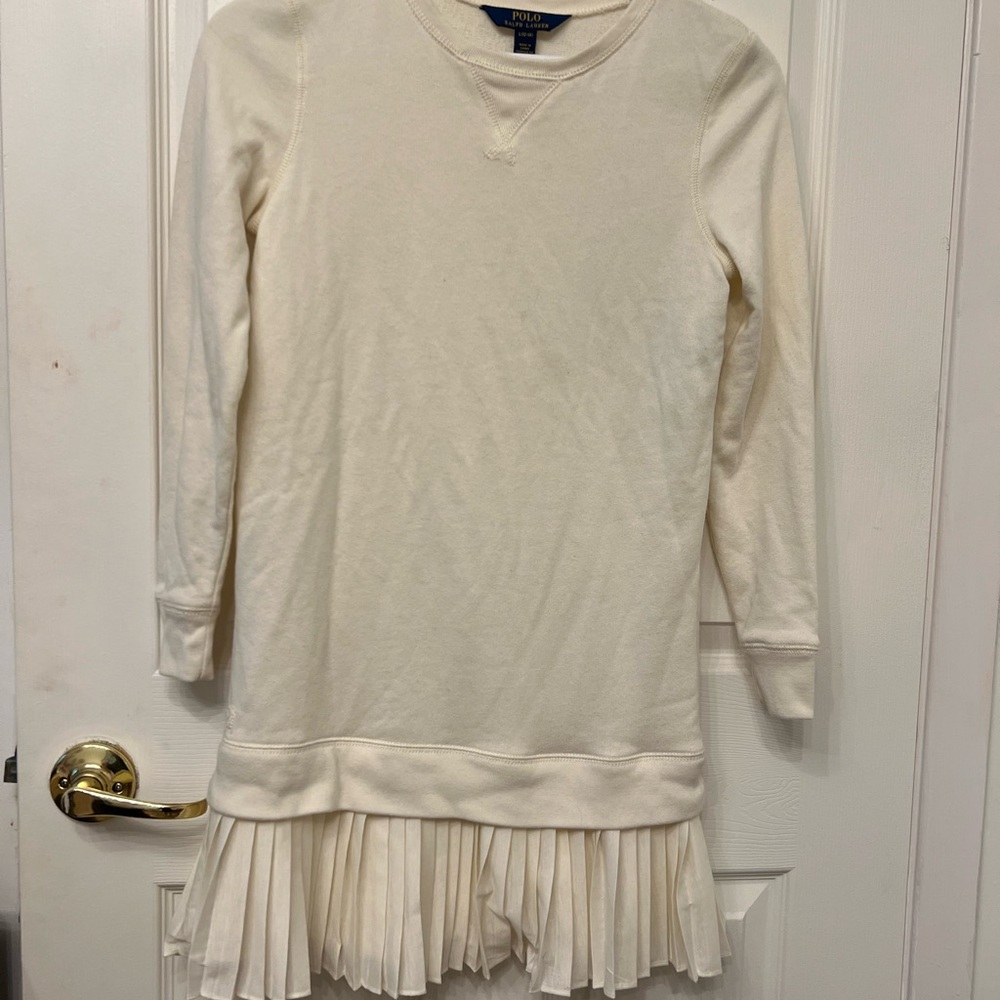 Polo by Ralph Lauren Cream Sweatshirt Dress